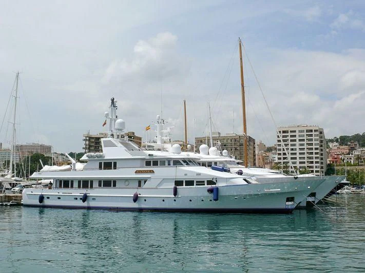 a boat in the water aboard SANORA Yacht for Sale