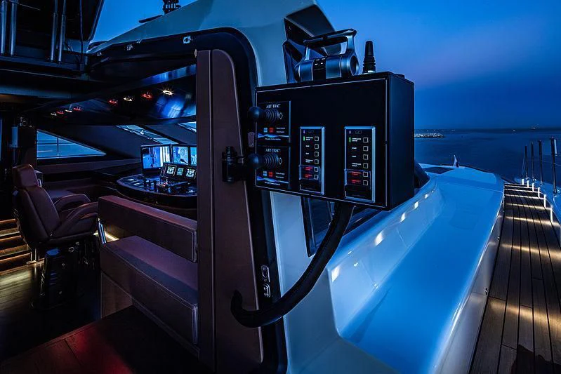 graphical user interface aboard AGORA III Yacht for Sale