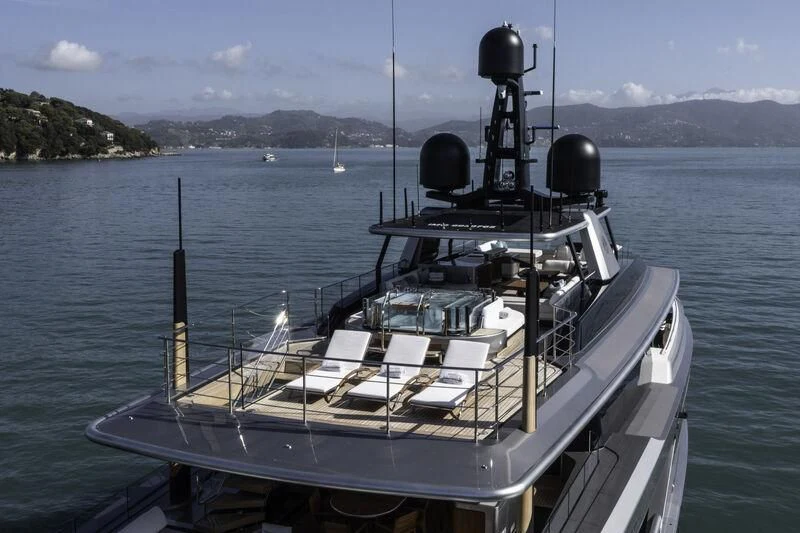 a boat on the water aboard ENTERPRISE Yacht for Charter