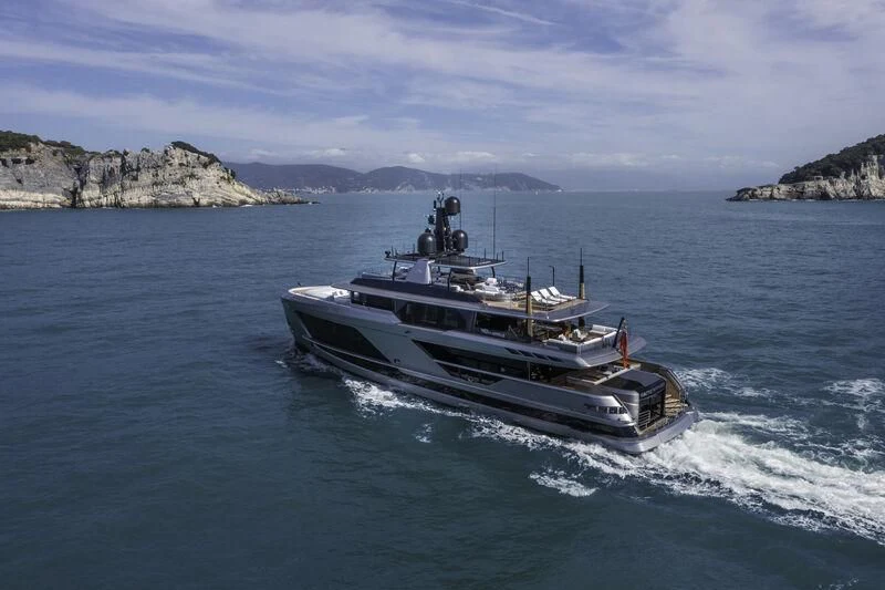 a boat on the water aboard ENTERPRISE Yacht for Charter