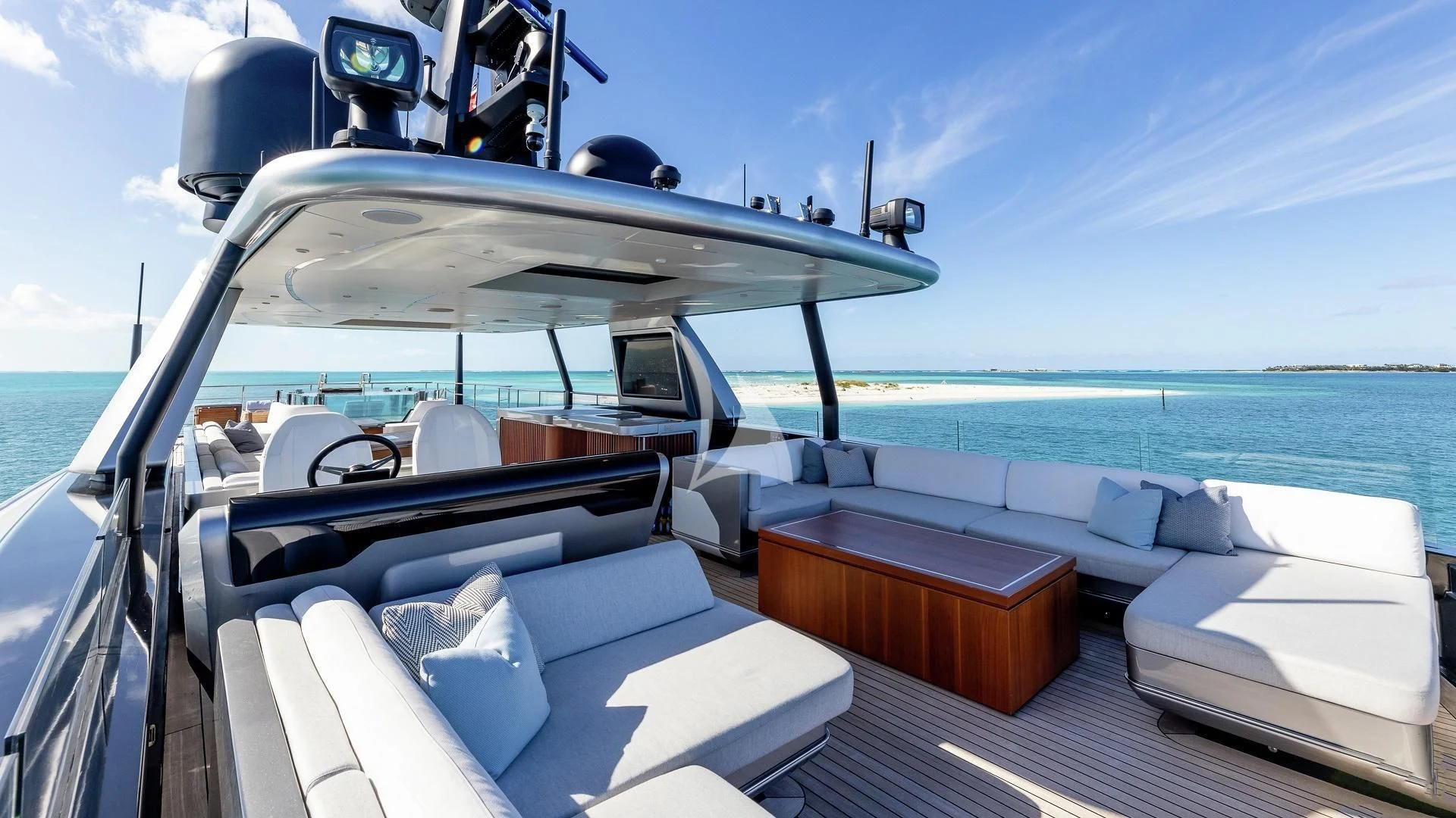 a boat on the water aboard ENTERPRISE Yacht for Charter