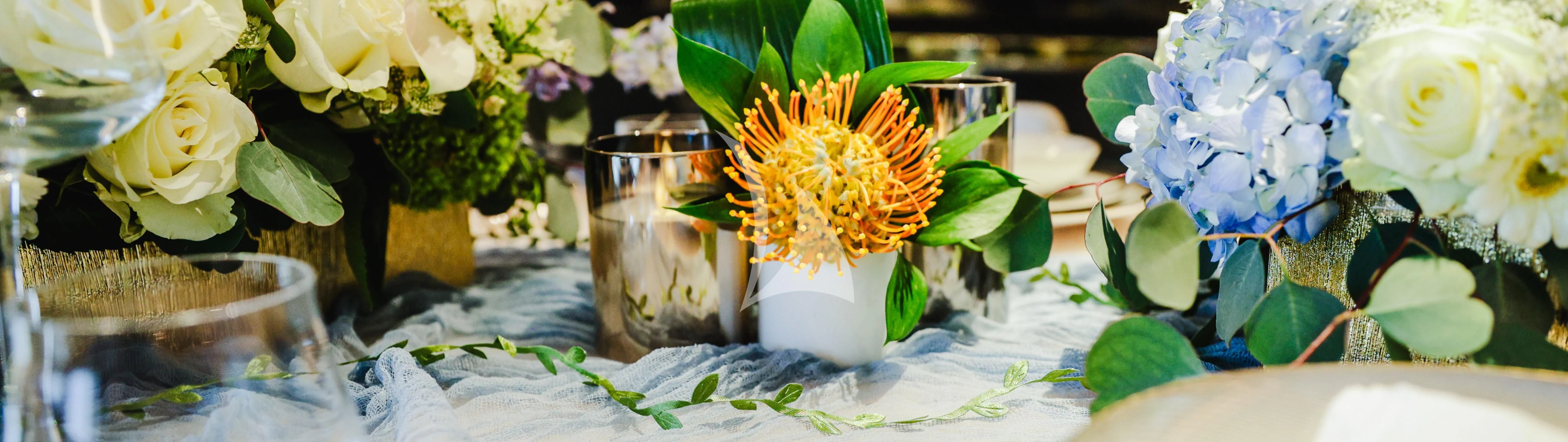 a group of flowers aboard ENTERPRISE Yacht for Charter