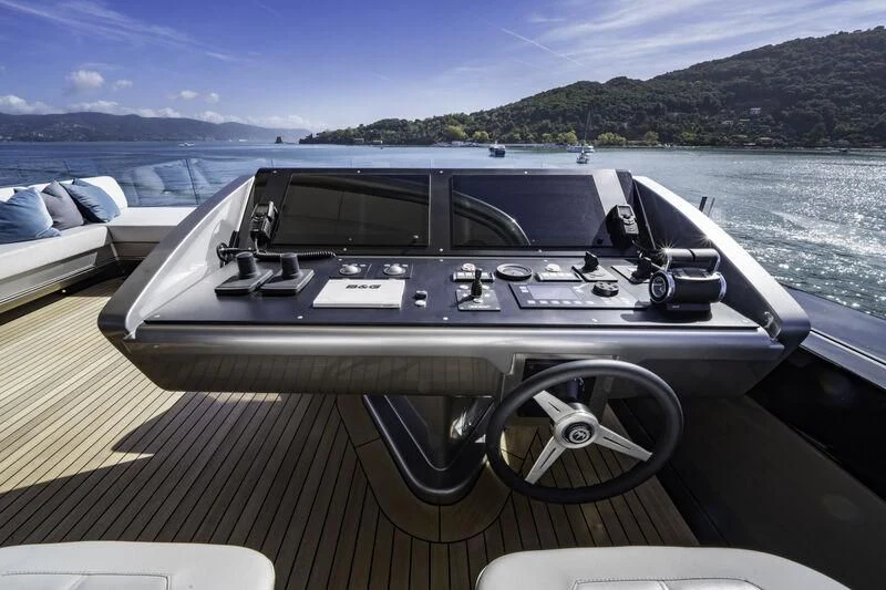 a boat on a dock aboard ENTERPRISE Yacht for Charter