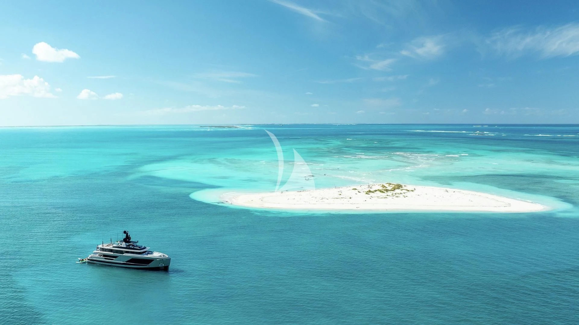 a boat on the water aboard ENTERPRISE Yacht for Charter