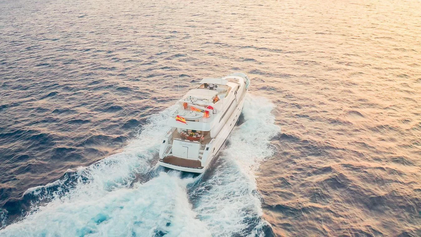 a boat in the water aboard NEPHENTA PRIMERO Yacht for Sale
