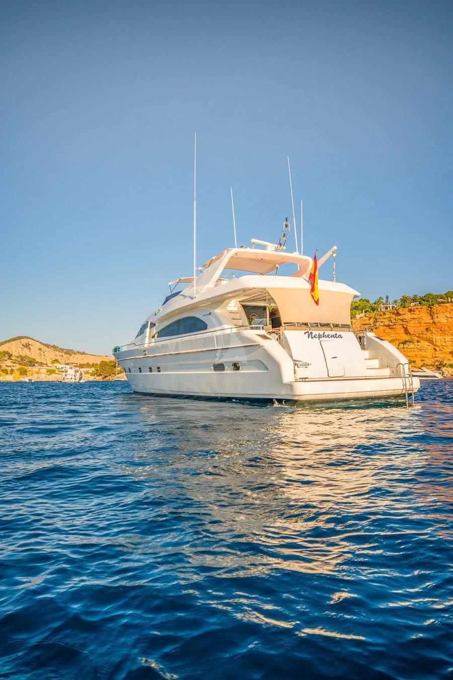 a boat in the water aboard NEPHENTA PRIMERO Yacht for Sale