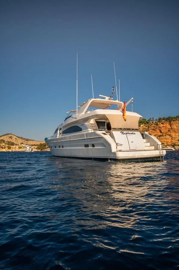 a boat in the water aboard NEPHENTA PRIMERO Yacht for Sale
