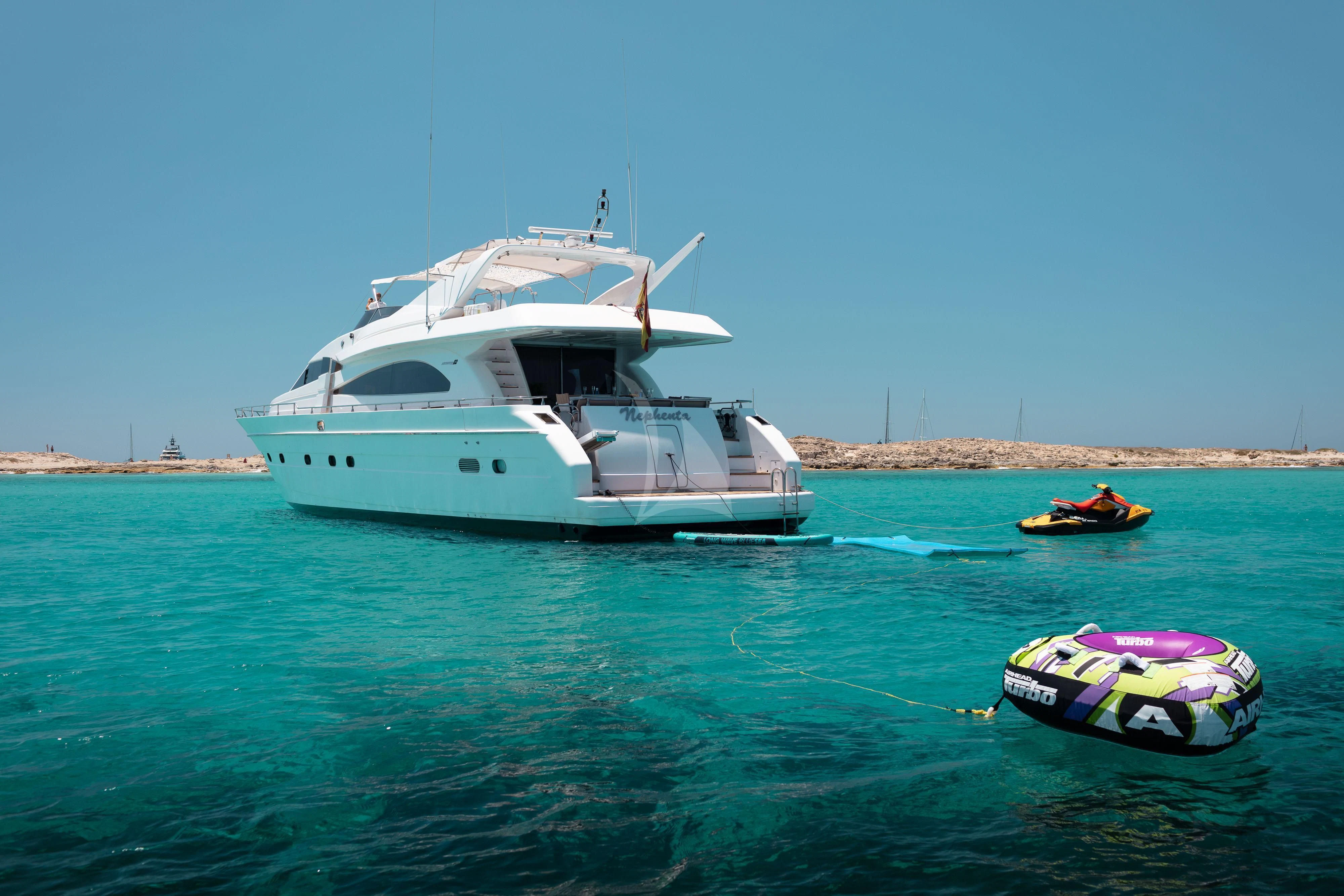a boat in the water aboard NEPHENTA PRIMERO Yacht for Sale