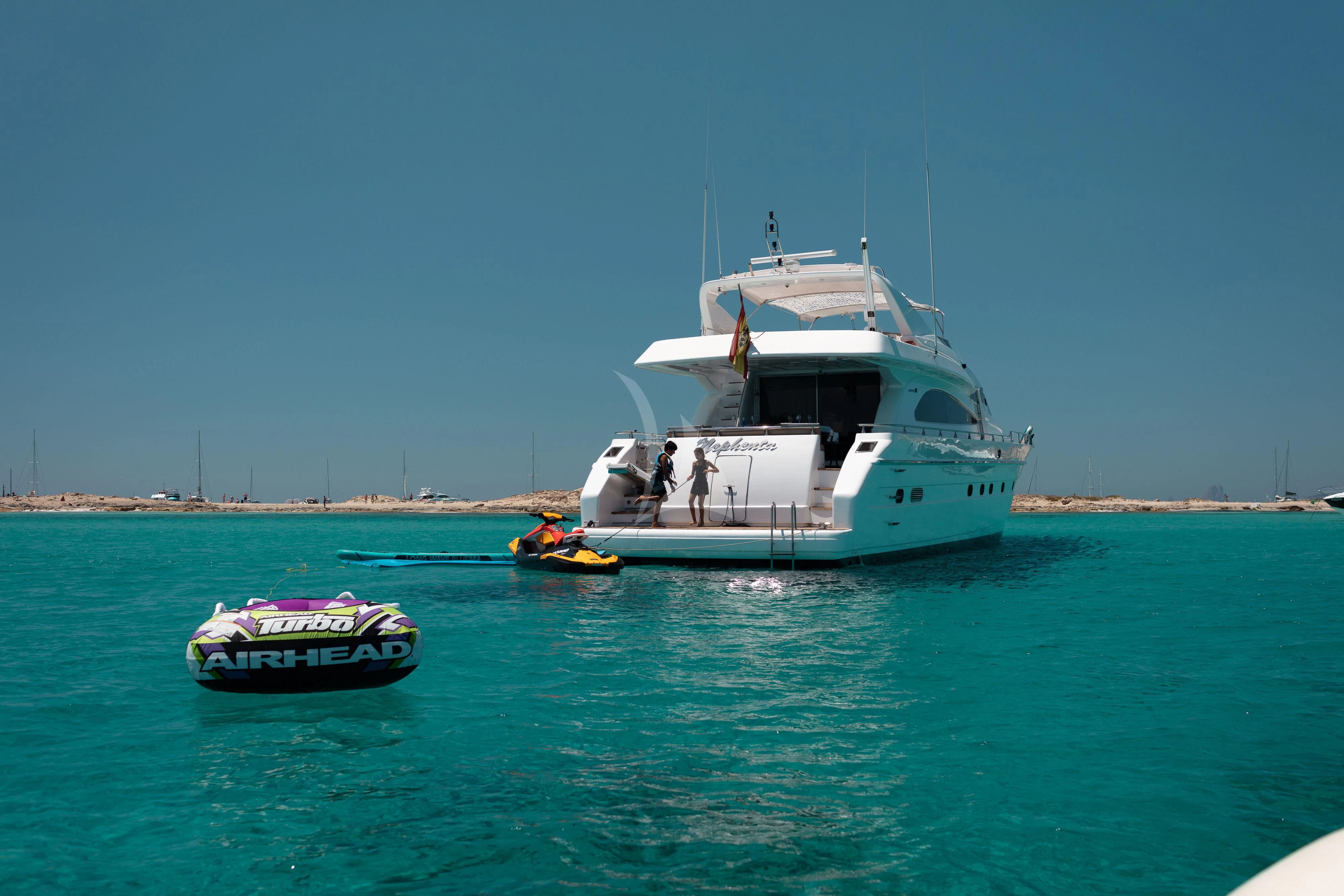 a boat sailing on the sea aboard NEPHENTA PRIMERO Yacht for Sale