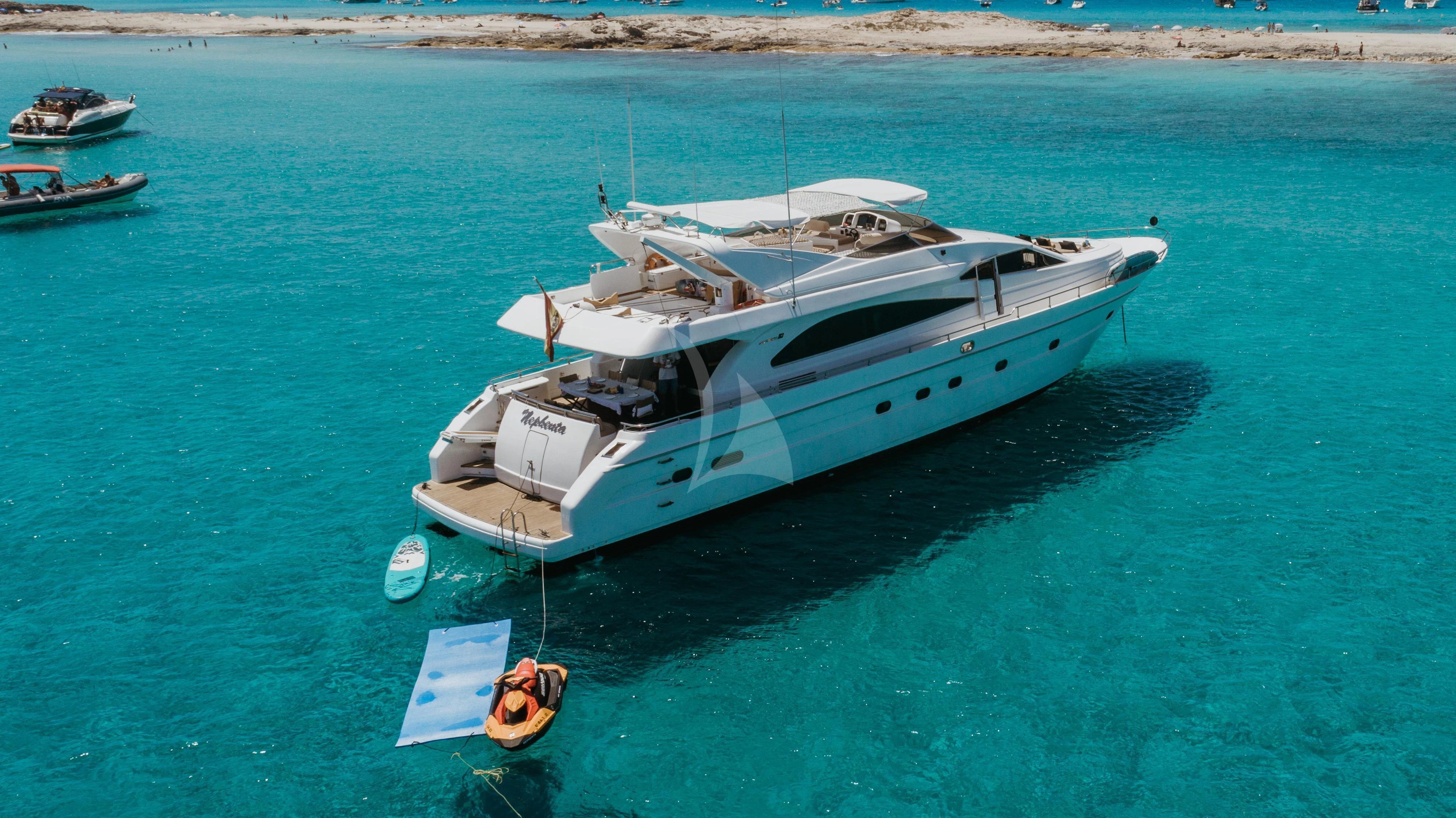 a boat in the water aboard NEPHENTA PRIMERO Yacht for Sale