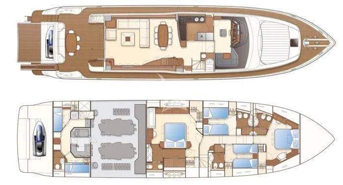 diagram aboard PIOLA Yacht for Sale