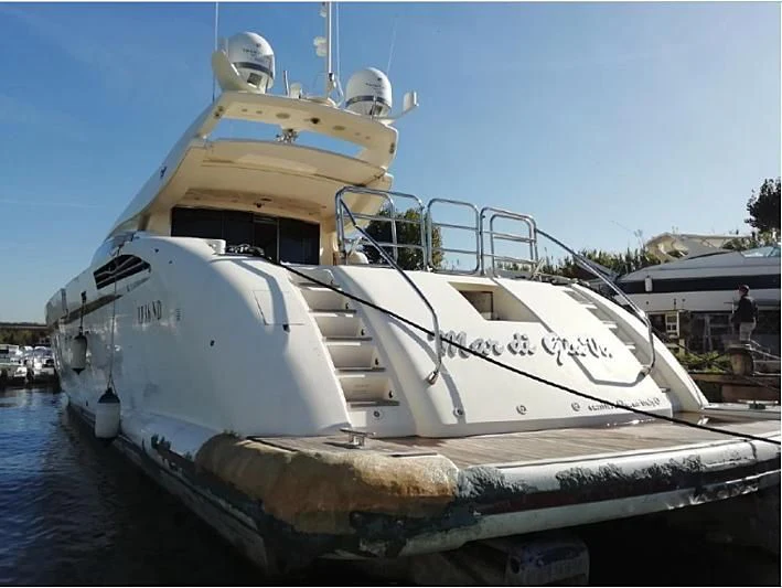 a boat on the water aboard MAR DI GIAVA Yacht for Sale