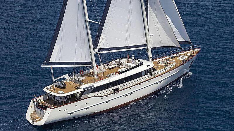 a boat on the water aboard NAVILUX Yacht for Sale
