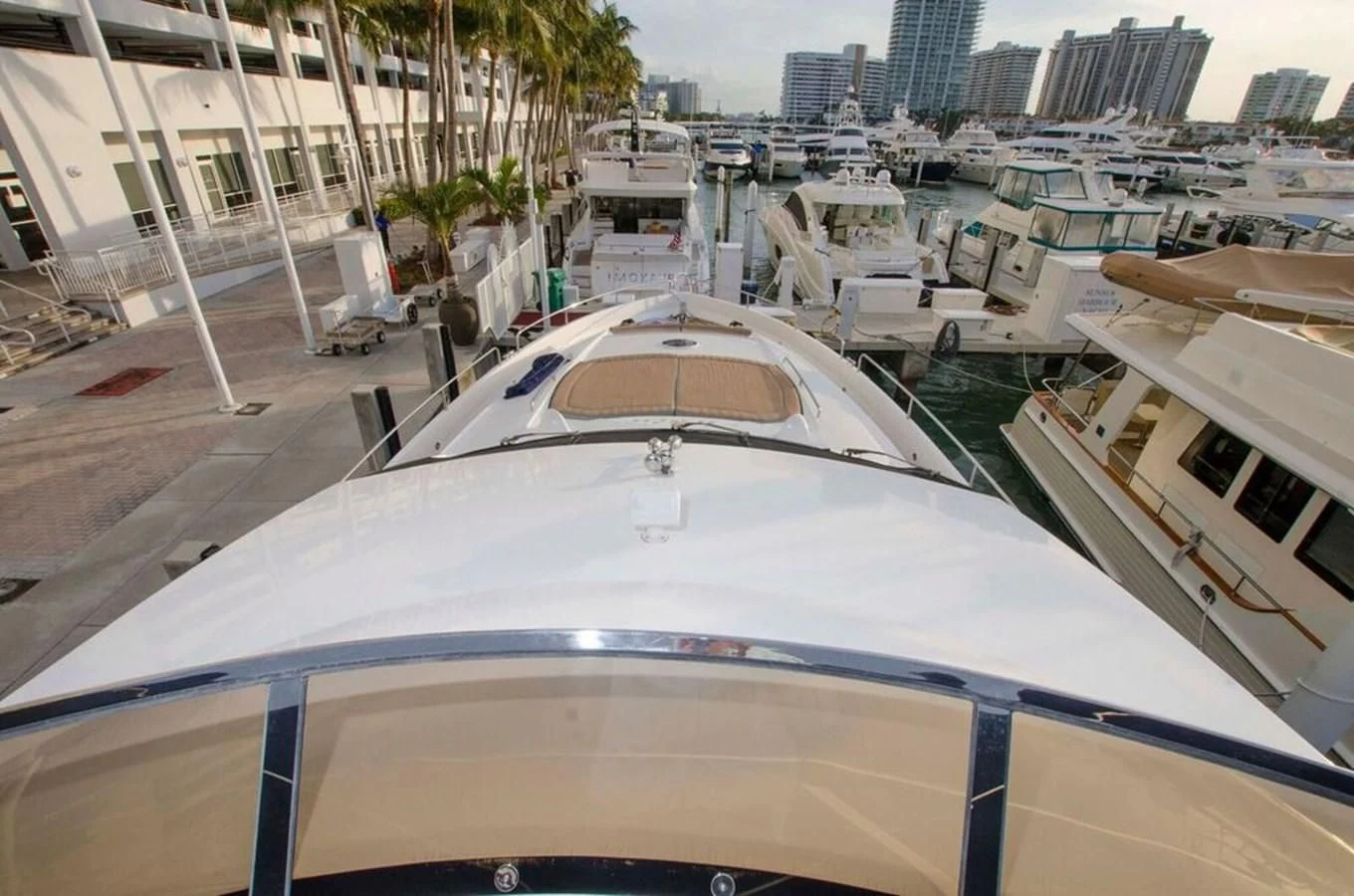 a rooftop of a building with a pool and a pool aboard SAMARA Yacht for Sale