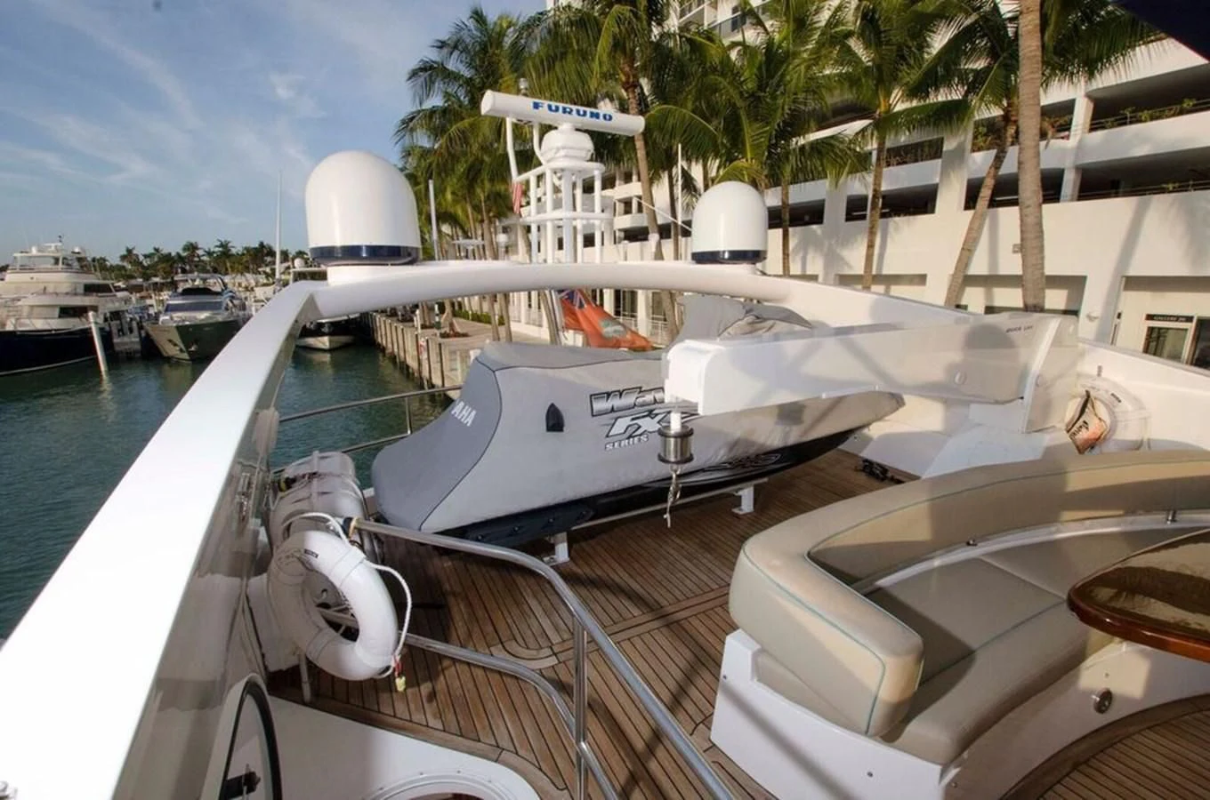 a boat docked at a pier aboard SAMARA Yacht for Sale