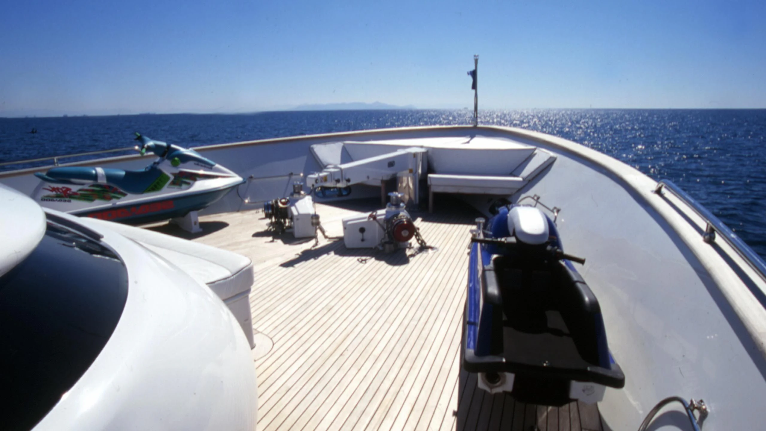 a boat on the water aboard IF Yacht for Sale