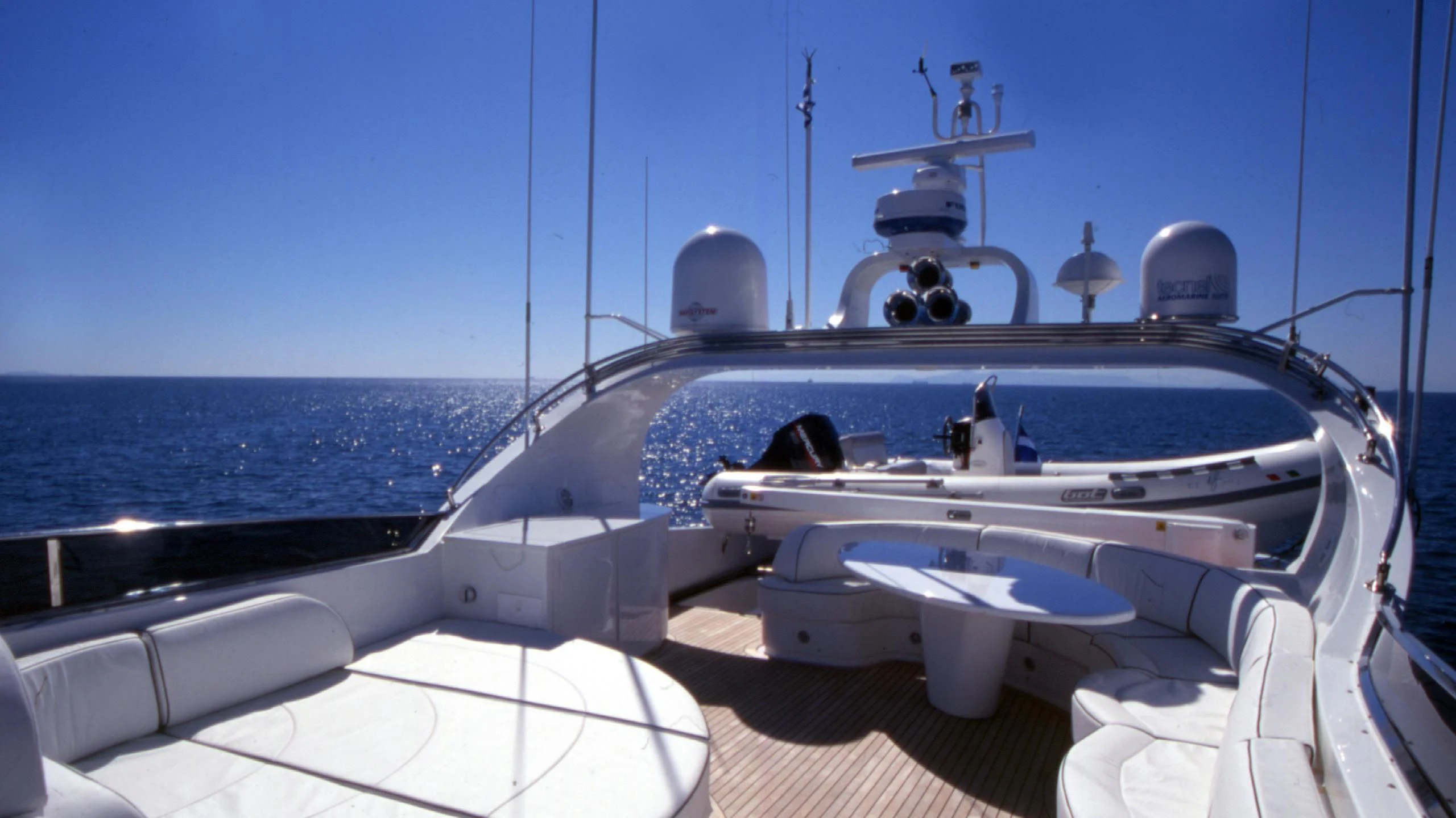a boat on the water aboard IF Yacht for Sale