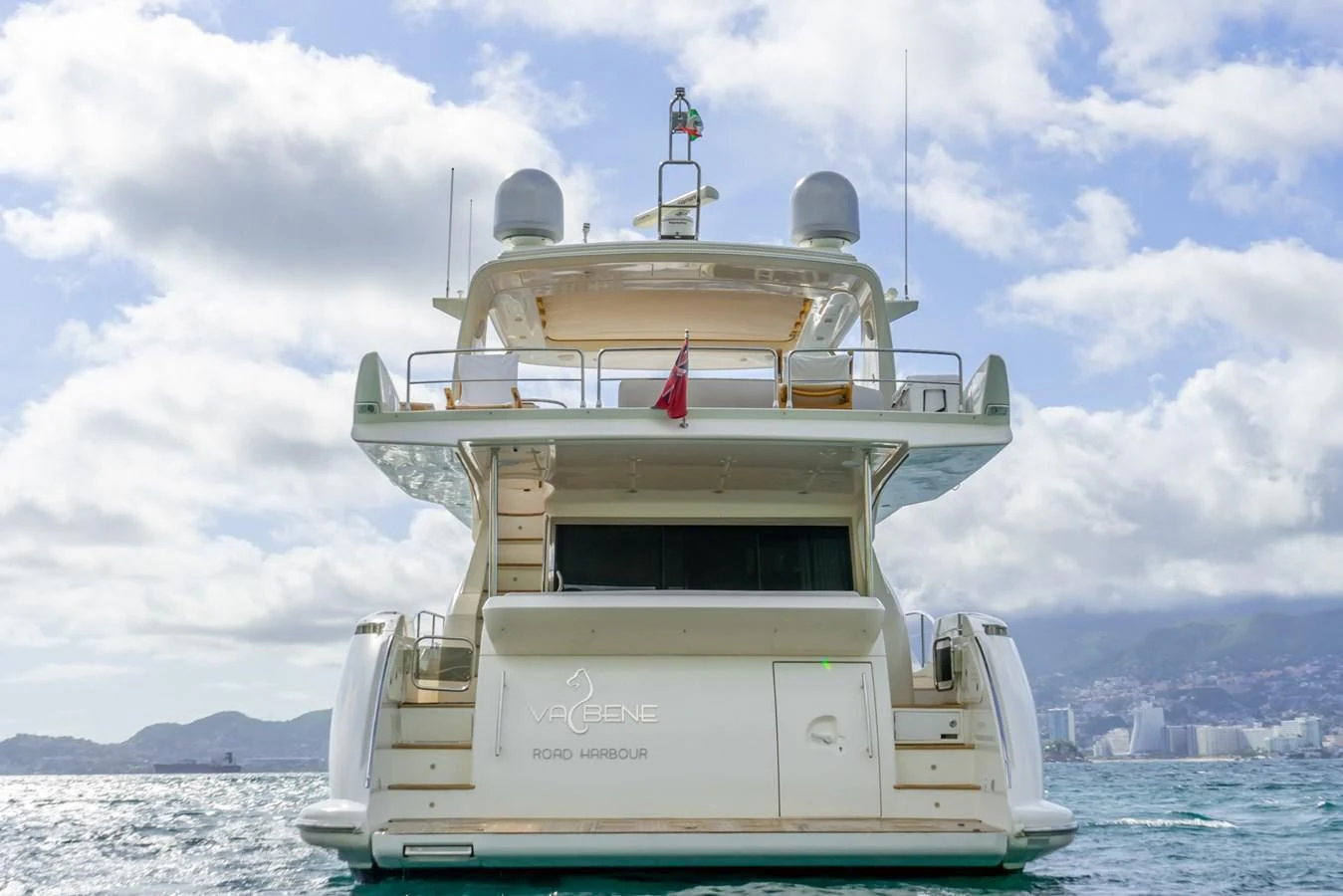 a ship in the water aboard VA BENE 2011 AZIMUT 70 FLY Yacht for Sale