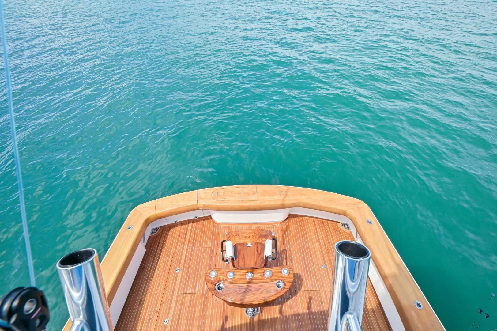 a wooden object on a boat aboard EL LOBO Yacht for Sale