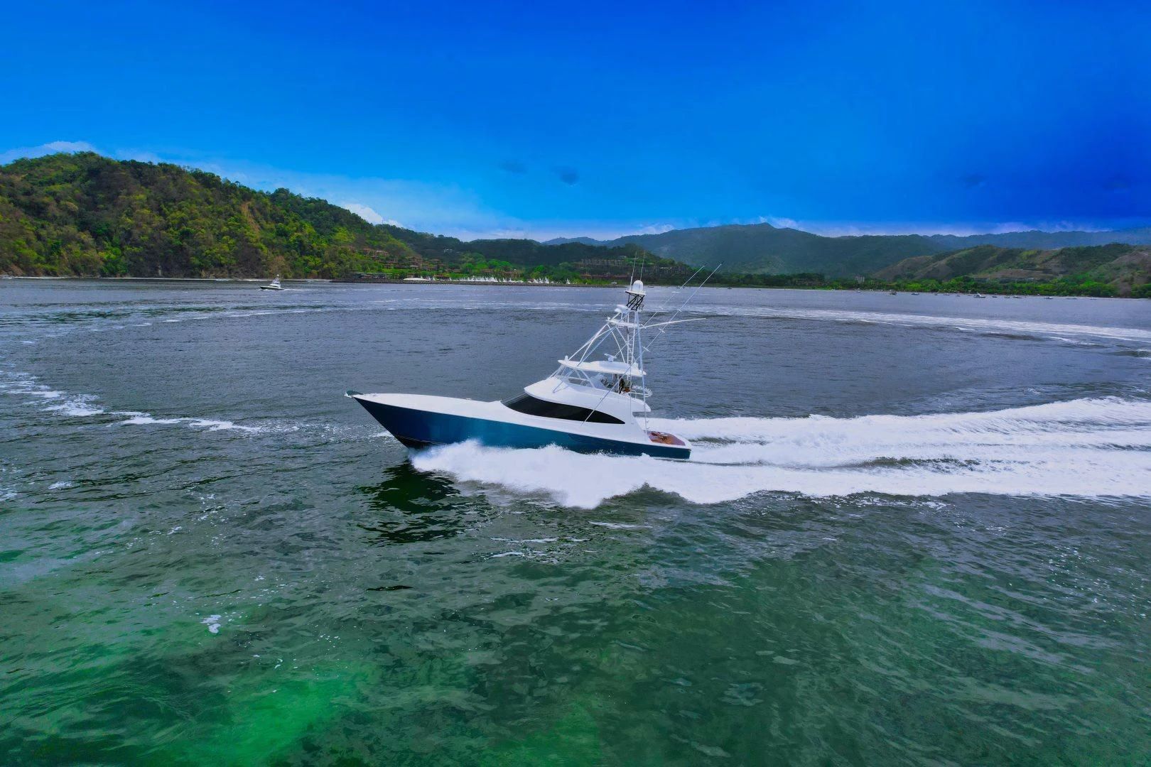 a boat sailing on the sea aboard EL LOBO Yacht for Sale
