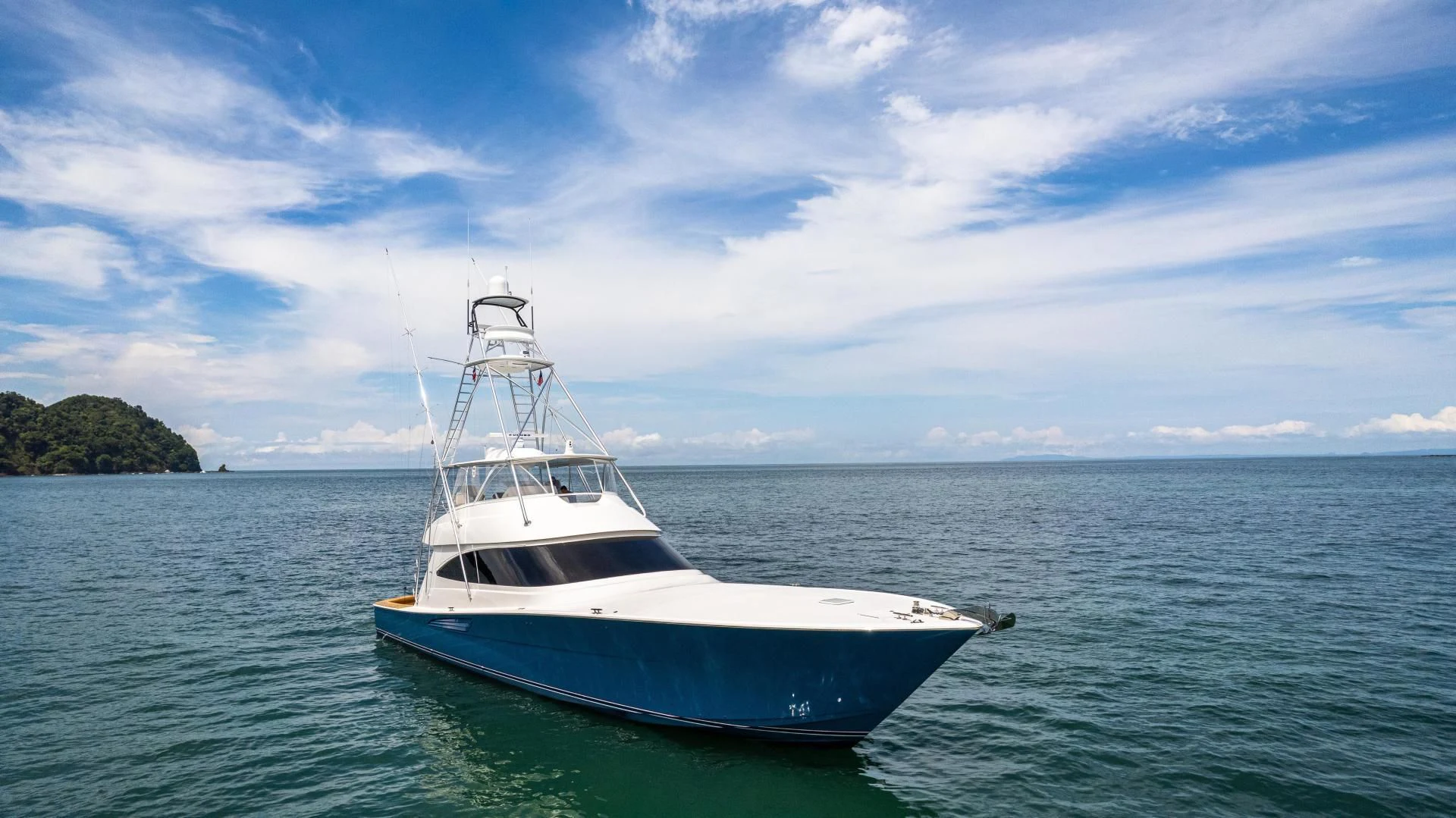 a boat in the water aboard EL LOBO Yacht for Sale