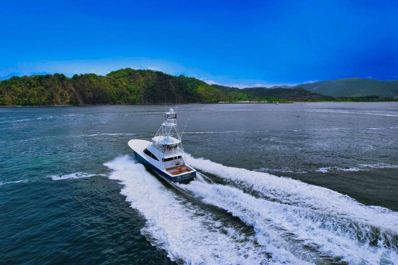 a boat on the water aboard EL LOBO Yacht for Sale