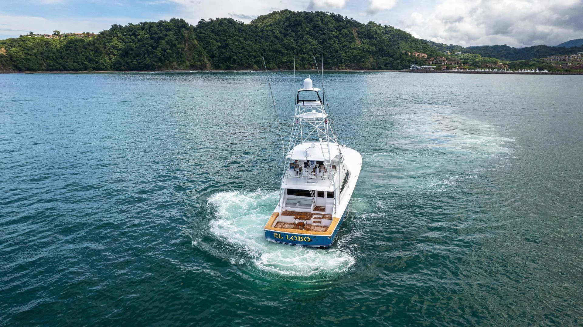 a boat on the water aboard EL LOBO Yacht for Sale