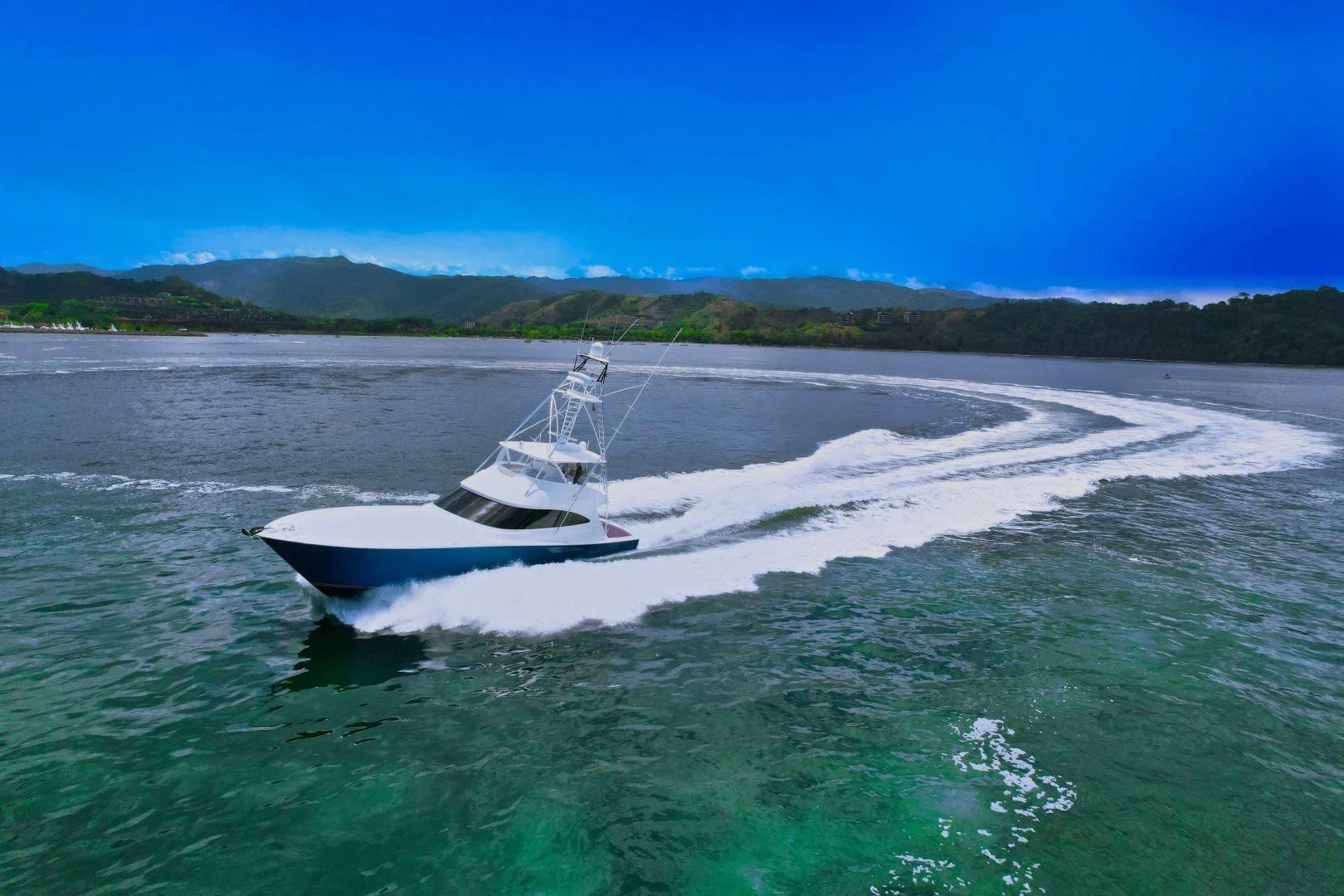 a boat on the water aboard EL LOBO Yacht for Sale