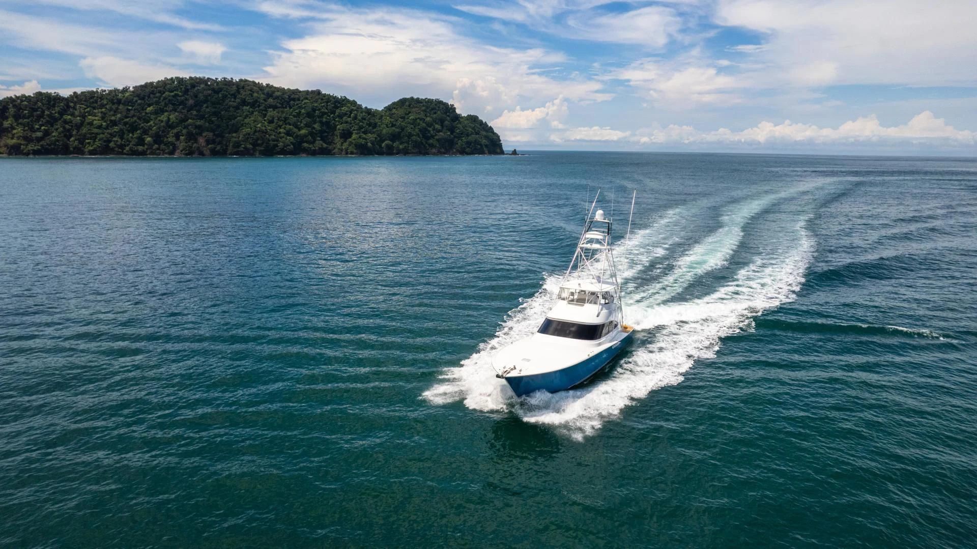 a boat on the water aboard EL LOBO Yacht for Sale