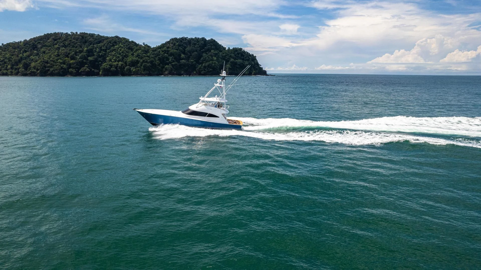 a boat on the water aboard EL LOBO Yacht for Sale