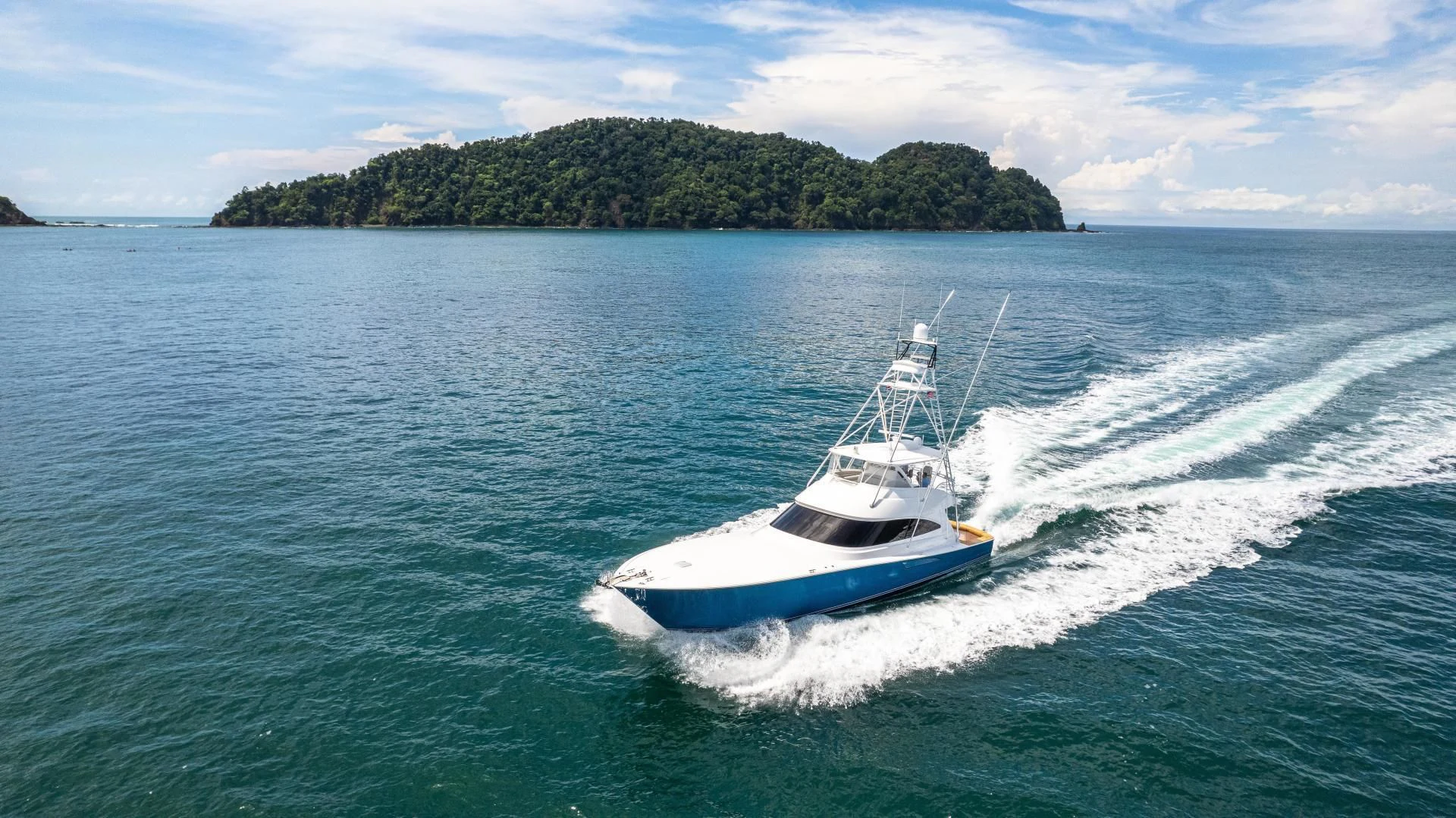a boat on the water aboard EL LOBO Yacht for Sale