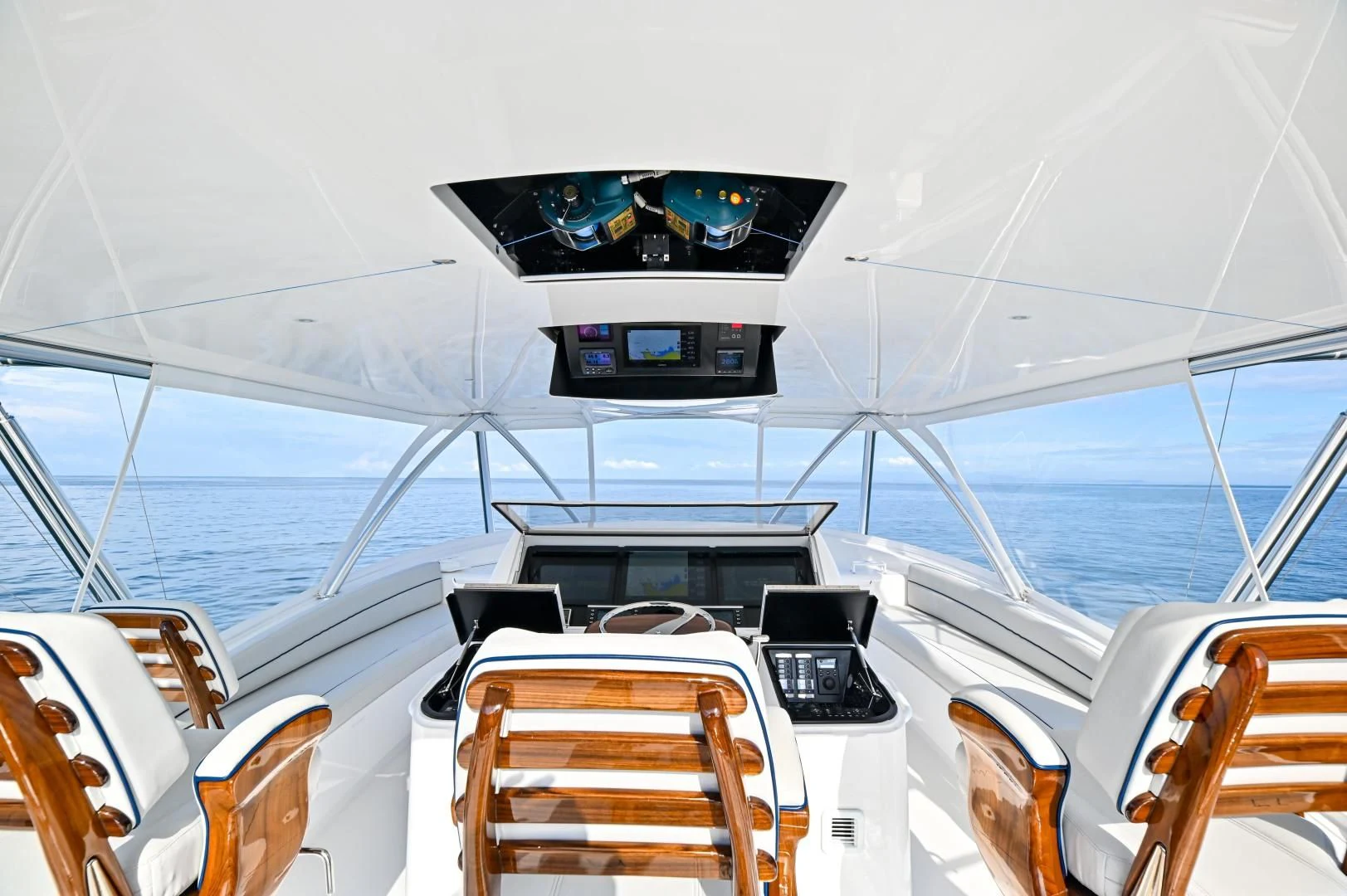 the inside of a boat aboard EL LOBO Yacht for Sale