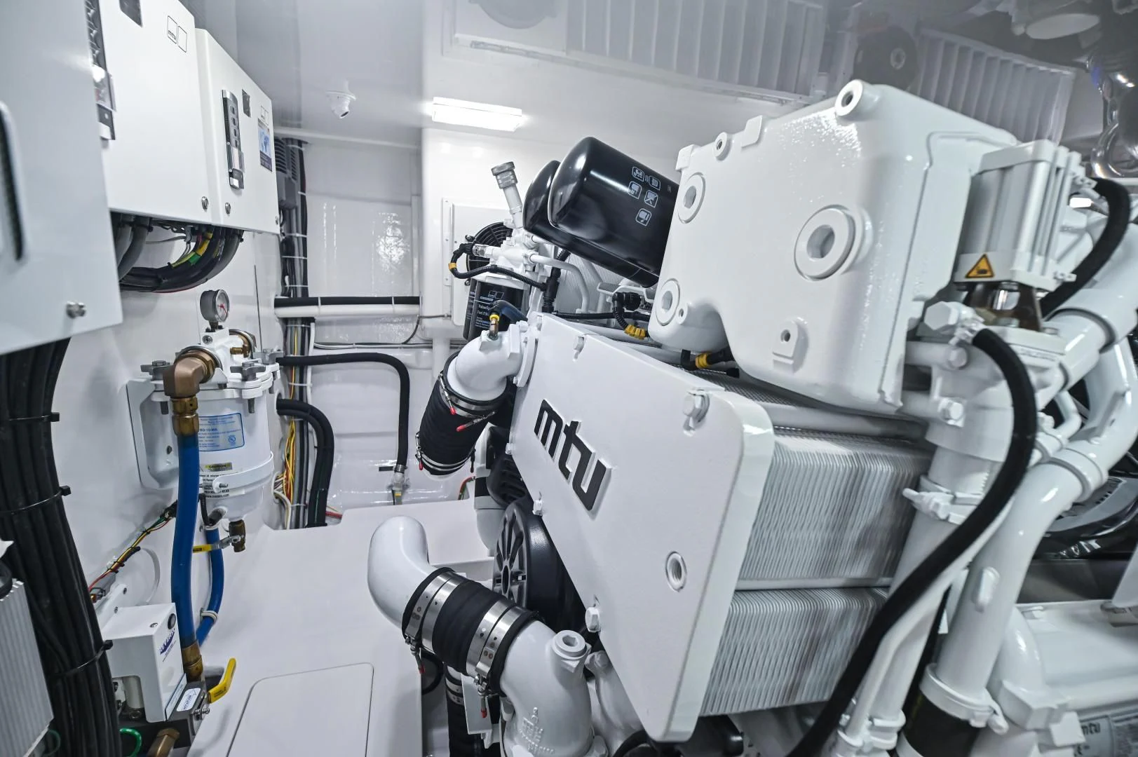 a close-up of a machine aboard EL LOBO Yacht for Sale