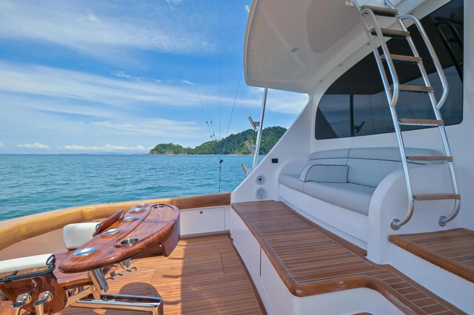 a boat on the water aboard EL LOBO Yacht for Sale