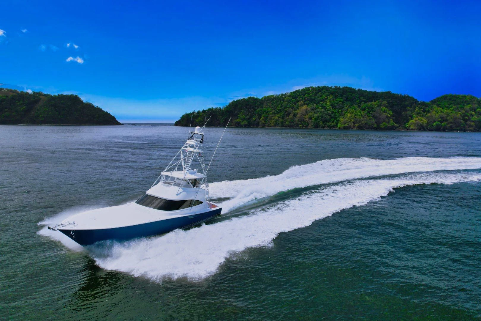 a boat on the water aboard EL LOBO Yacht for Sale