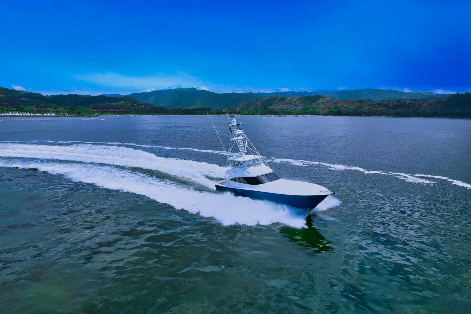 a boat on the water aboard EL LOBO Yacht for Sale