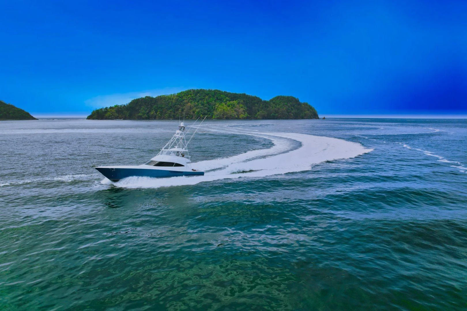 a boat in the water aboard EL LOBO Yacht for Sale