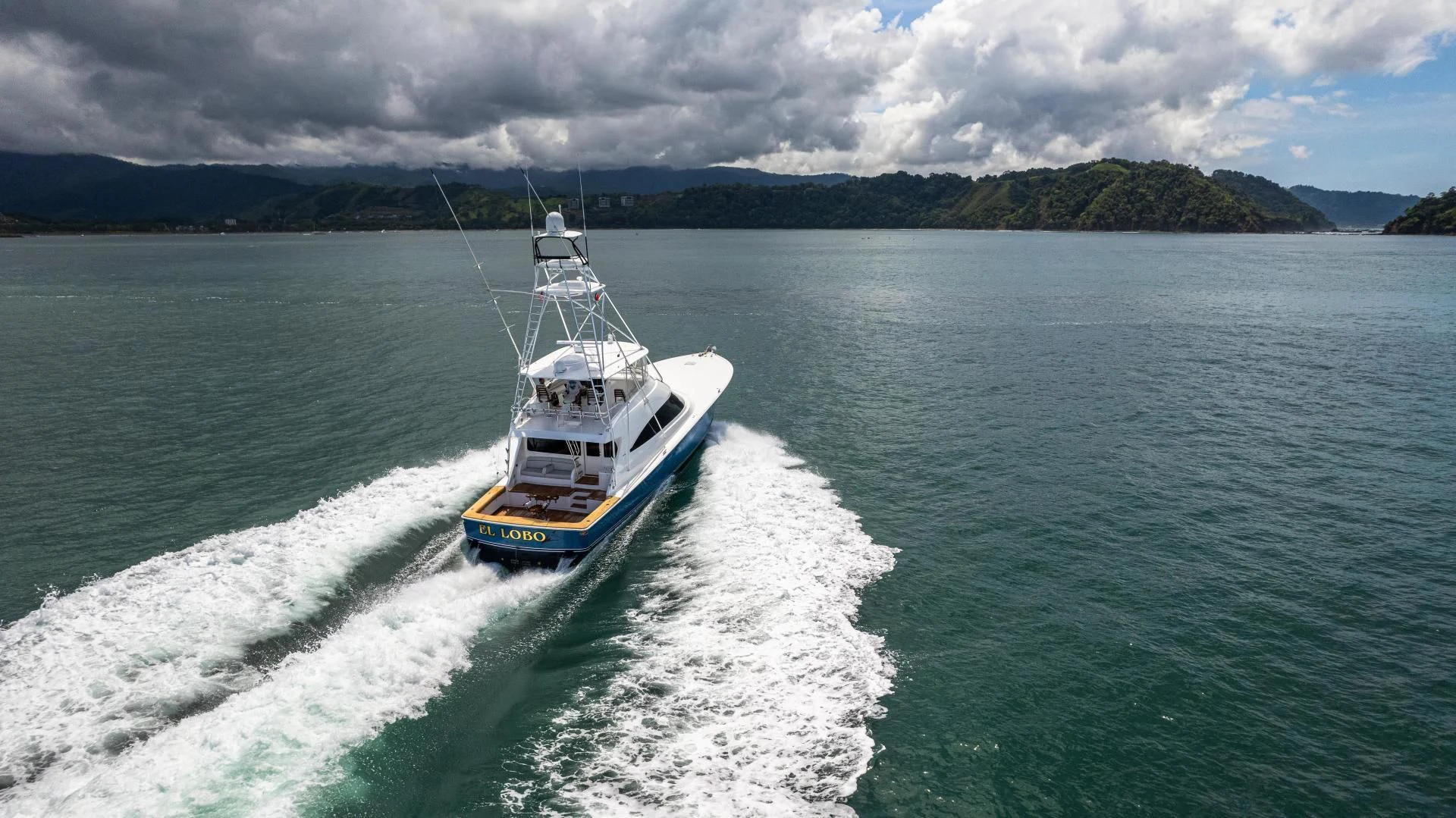 a boat on the water aboard EL LOBO Yacht for Sale