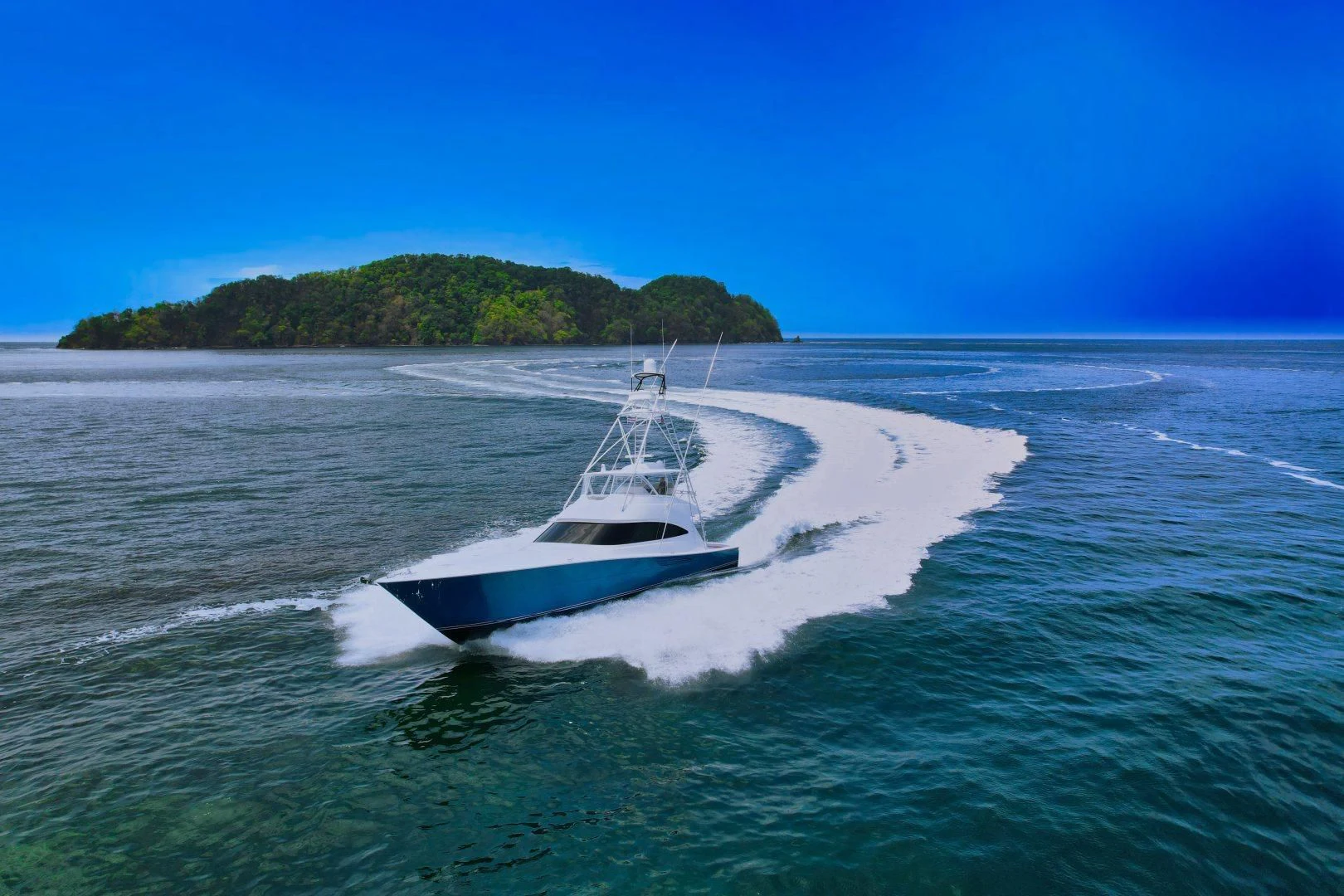 a boat on the water aboard EL LOBO Yacht for Sale