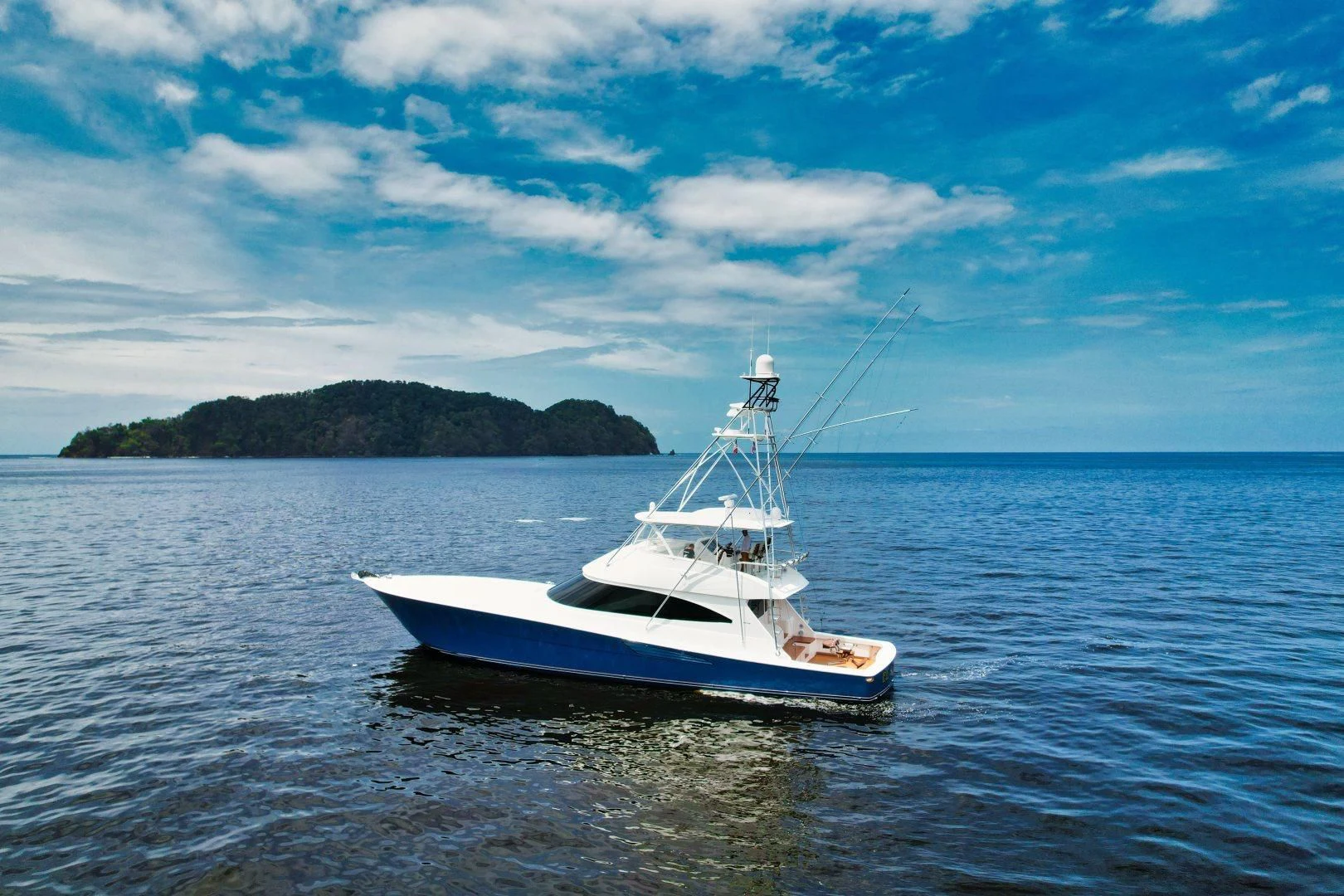 a boat in the water aboard EL LOBO Yacht for Sale