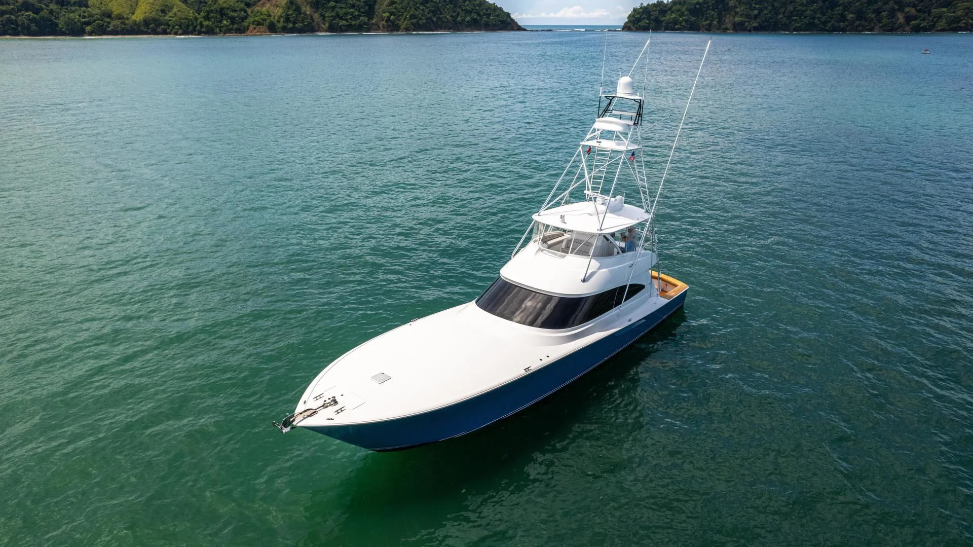 a boat in the water aboard EL LOBO Yacht for Sale