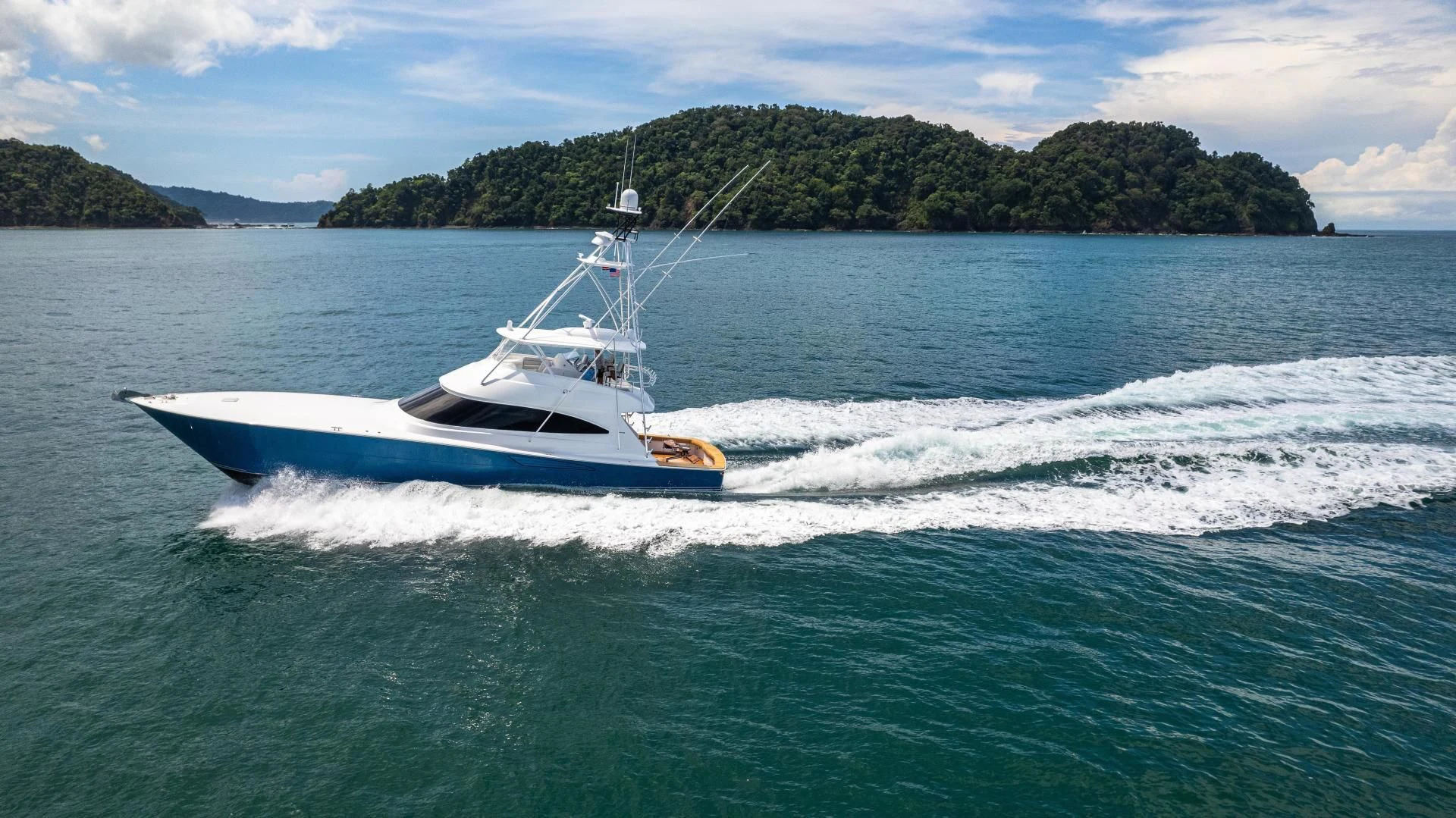 a boat on the water aboard EL LOBO Yacht for Sale