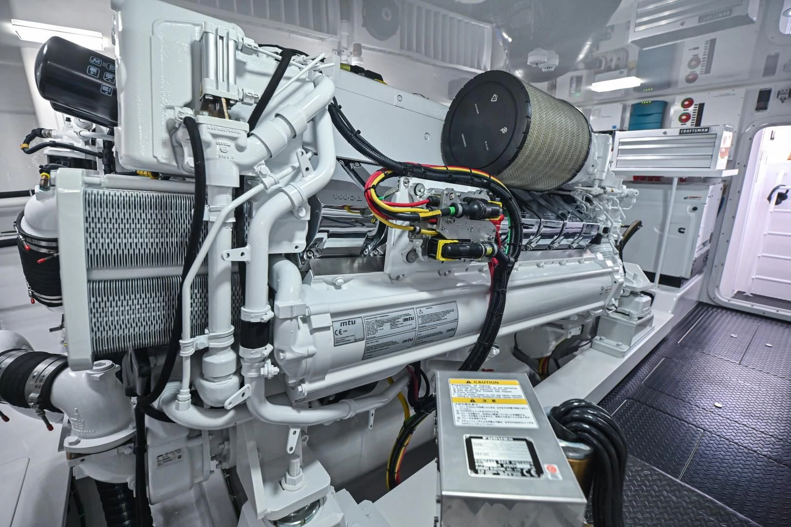 a machine with wires aboard EL LOBO Yacht for Sale
