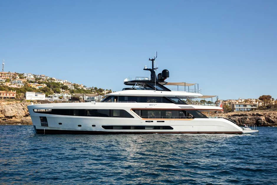 a boat on the water aboard EH2 Yacht for Sale