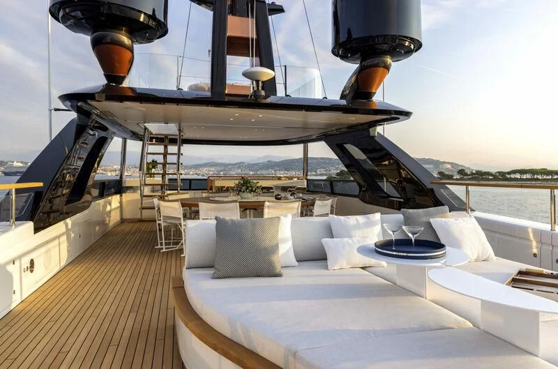 a boat on a boat aboard EH2 Yacht for Sale