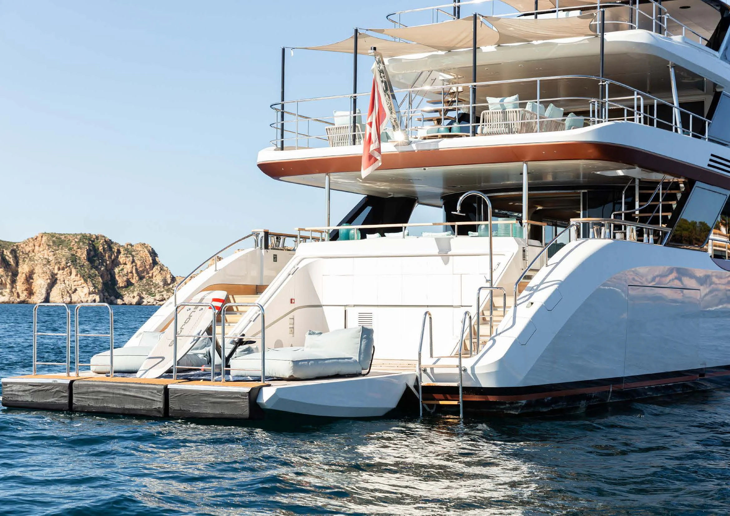 a boat on the water aboard EH2 Yacht for Sale