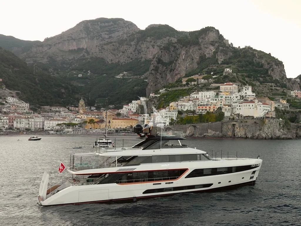 a boat in the water aboard EH2 Yacht for Sale