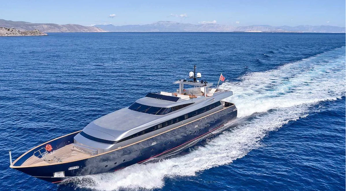 a ship on the water aboard AMICI PER SEMPRE Yacht for Charter