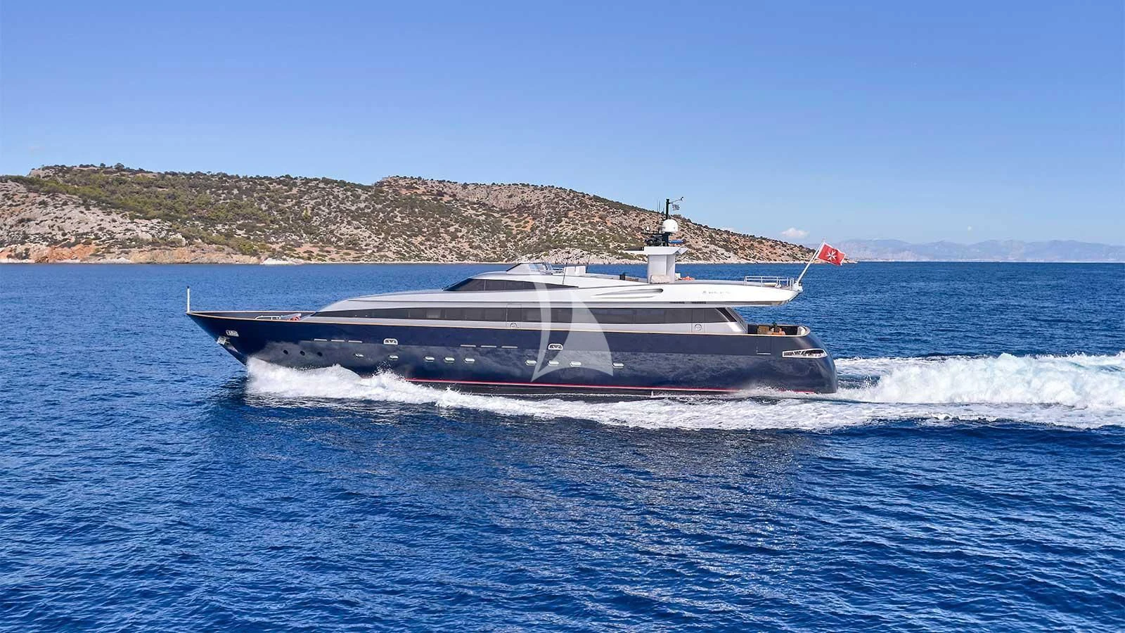 a boat on the water aboard AMICI PER SEMPRE Yacht for Charter