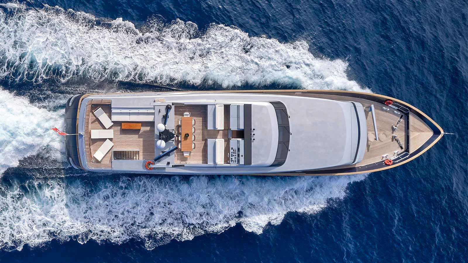 a ship on the water aboard AMICI PER SEMPRE Yacht for Charter